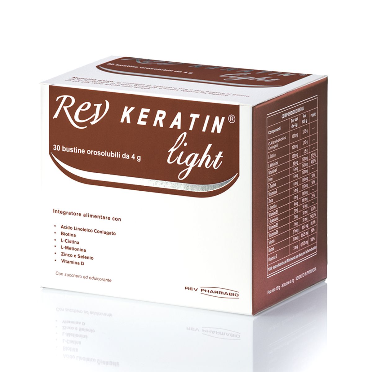 Rev Keratin Light Integratore Capelli 30 Bustine