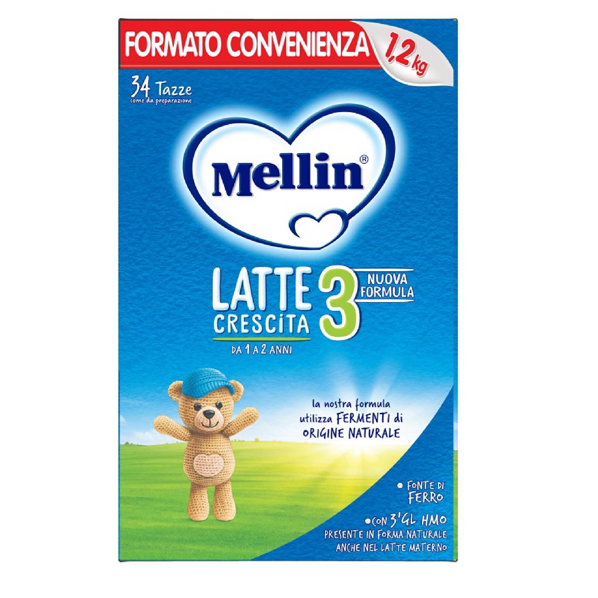 Mellin Latte Crescita 3 Da 1 A 2 Anni 1,2kg