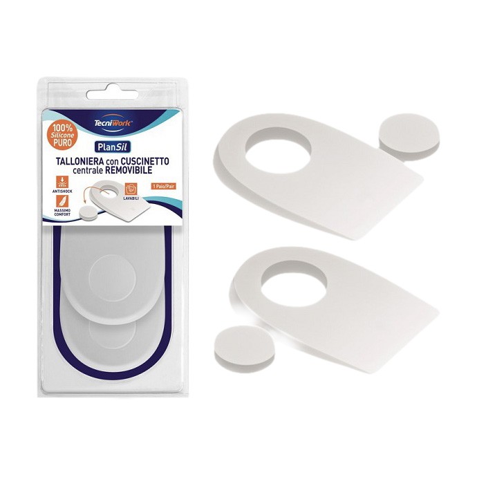 image - 979052115 - Talloniera in silicone con cuscinetto centrale removibile, riduce i carichi sul tallone e ammortizza durante la camminata e in posizione statica. - 4872119_2.jpg