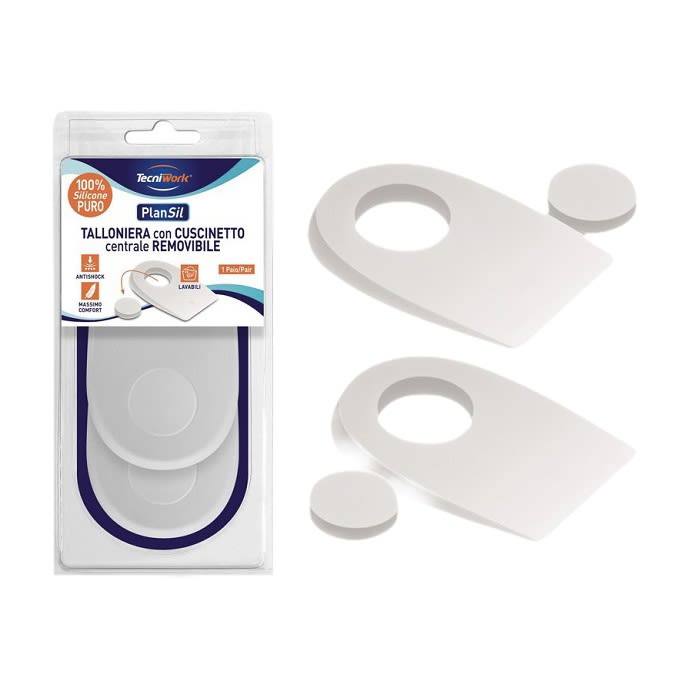 image - 979052115 - Talloniera in silicone con cuscinetto centrale removibile, riduce i carichi sul tallone e ammortizza durante la camminata e in posizione statica. - 4872119_2.jpg