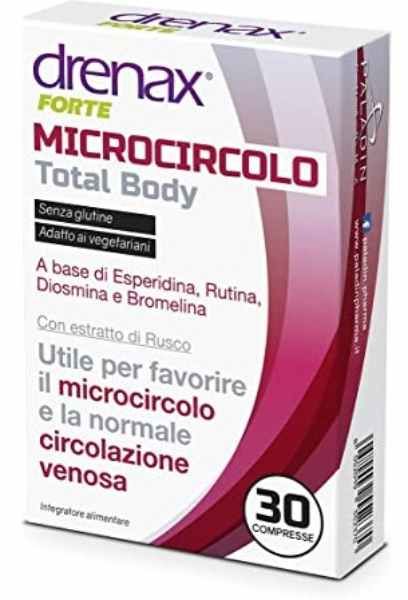 Drenax Forte Integratore Microcircolo Total Body 30 Compresse