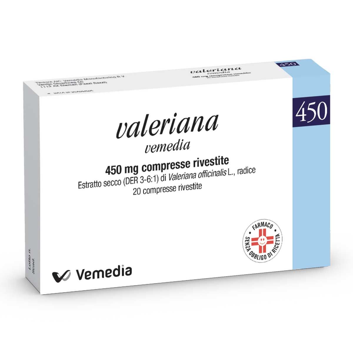 Valeriana Vemedia 450mg Per Favorire Il Relax 20 Compresse