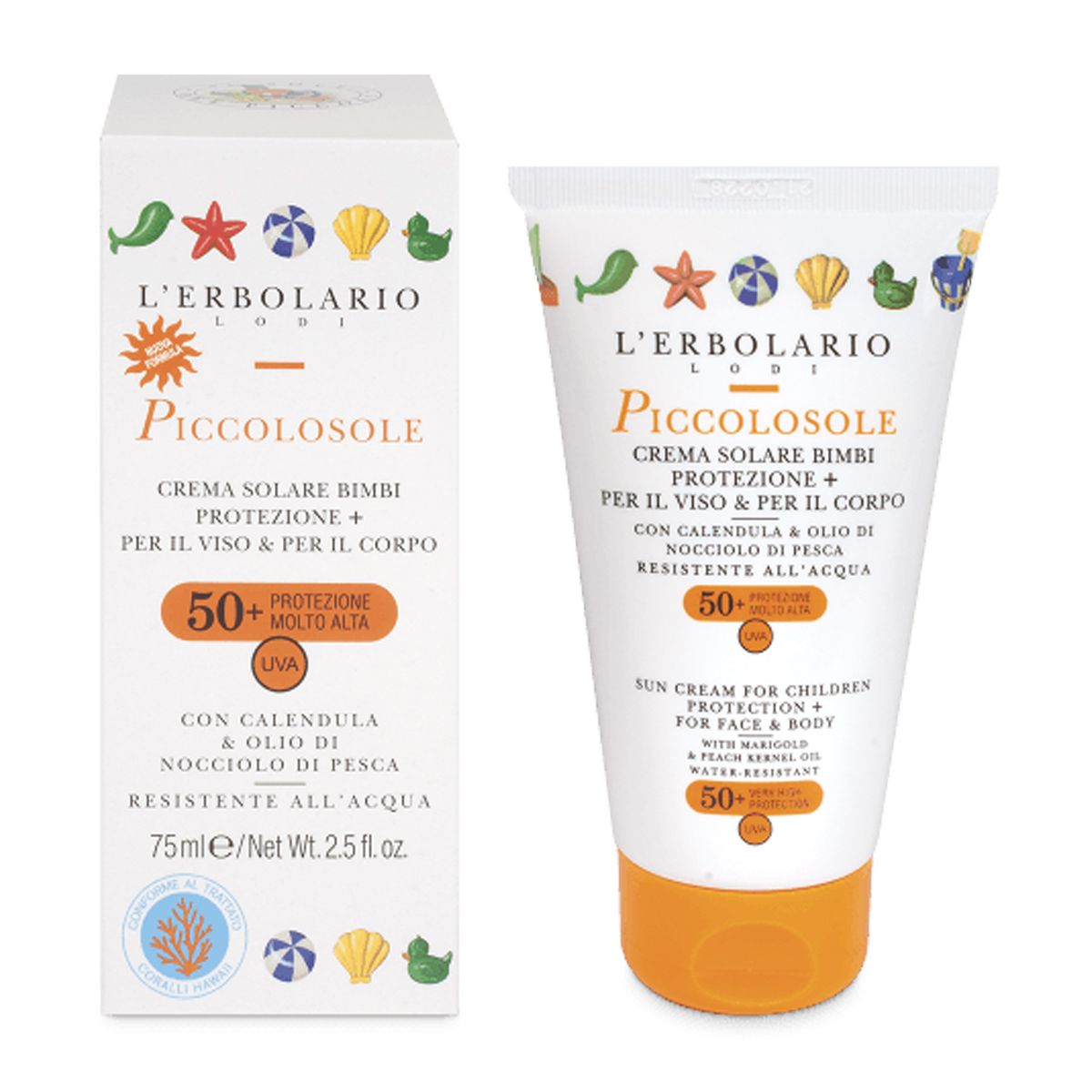 L'erbolario Piccolosole Crema Solare Bambini SPF 50+ 75ml