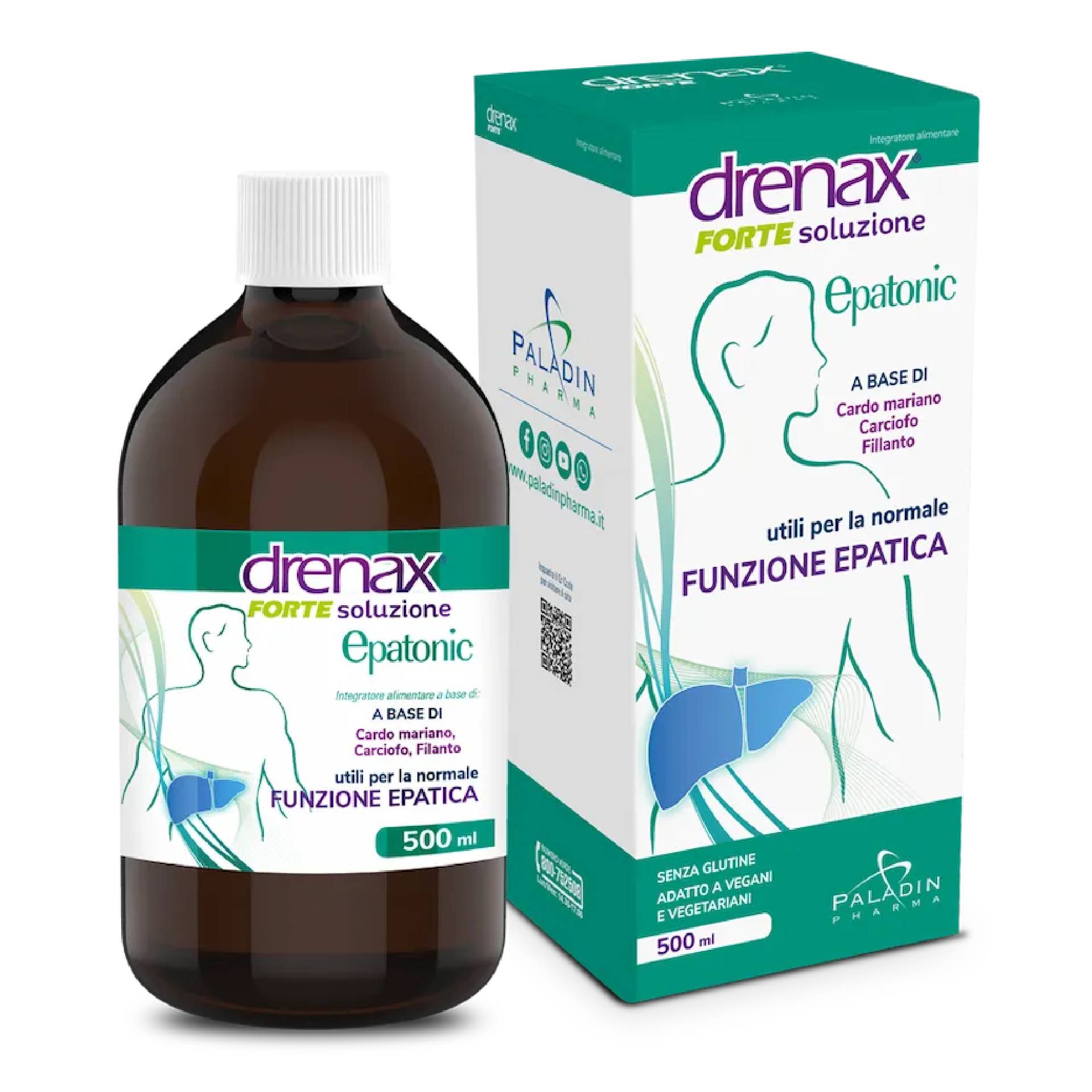 Drenax Forte Epatonic Soluzione Integratore Depurativo 500ml