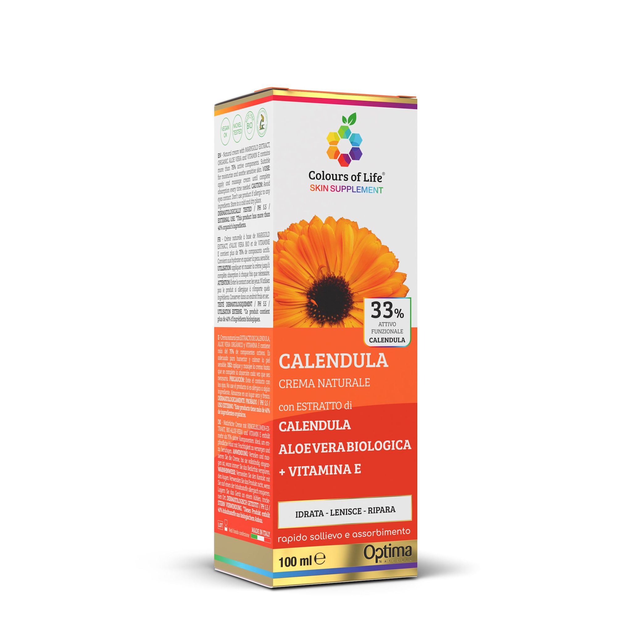 image - 975053176 - Colours of Life Skin Supplement Calendula Crema Naturale 100ml - 4731960_3.jpg