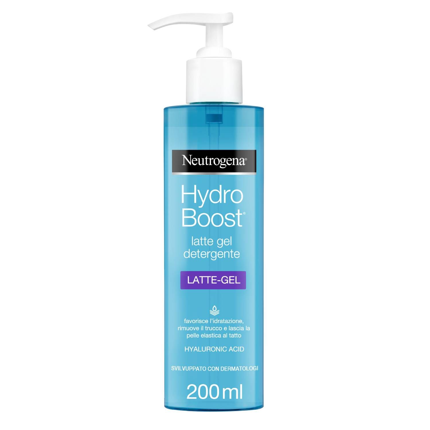 Neutrogena Hydro Boost Latte Detergente Gel Acido Ialuronico Struccante Idratante 200ml