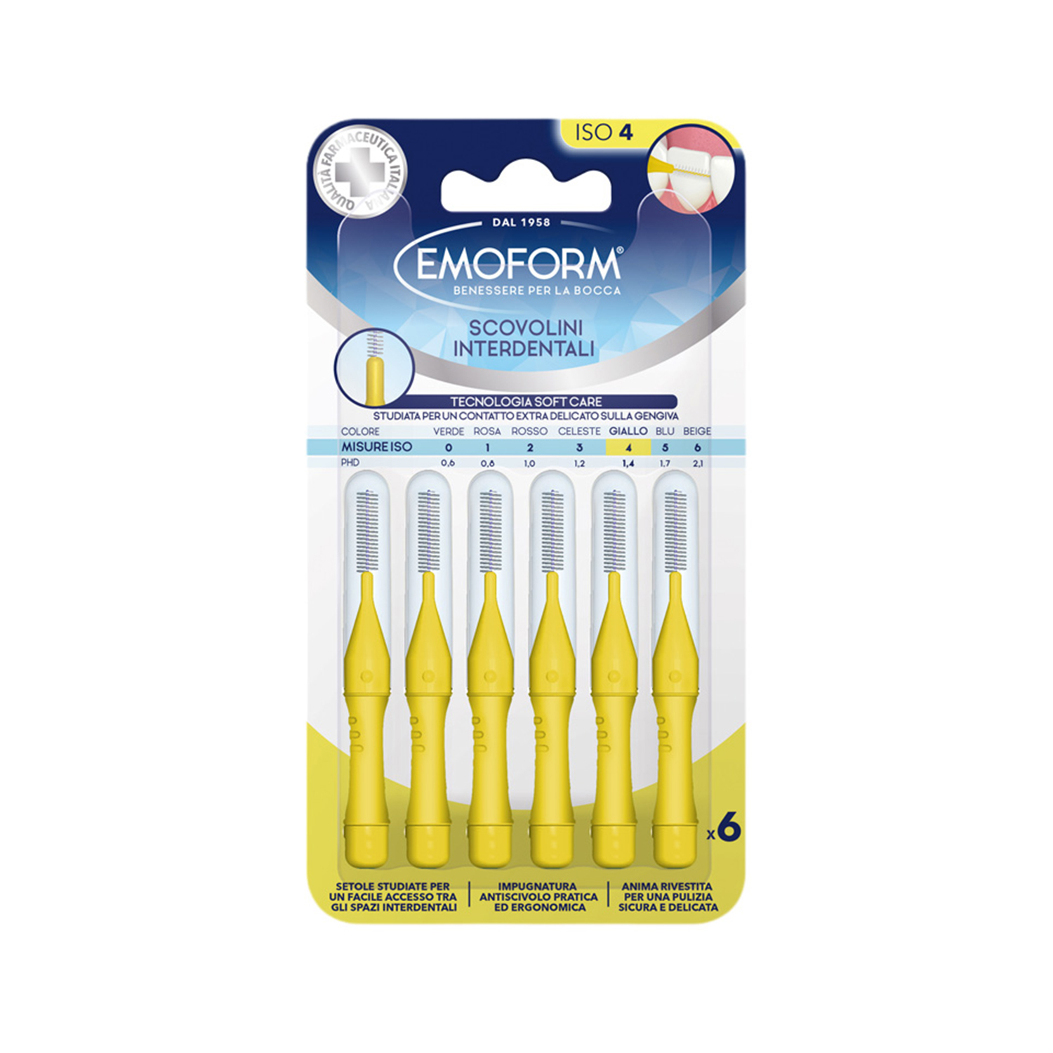 image - 988013823 - Scovolino interdentale con setole progettate per pulire gli spazi tra i denti, dotato di impugnatura ergonomica e cappuccio igienico. - 4751879_2.jpg