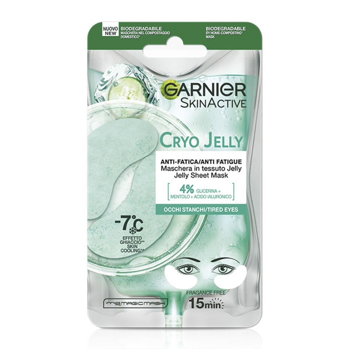 Garnier Skinactive Hyaluronic Cryojelly Maschera Occhi Anti-fatica 1 Pezzo