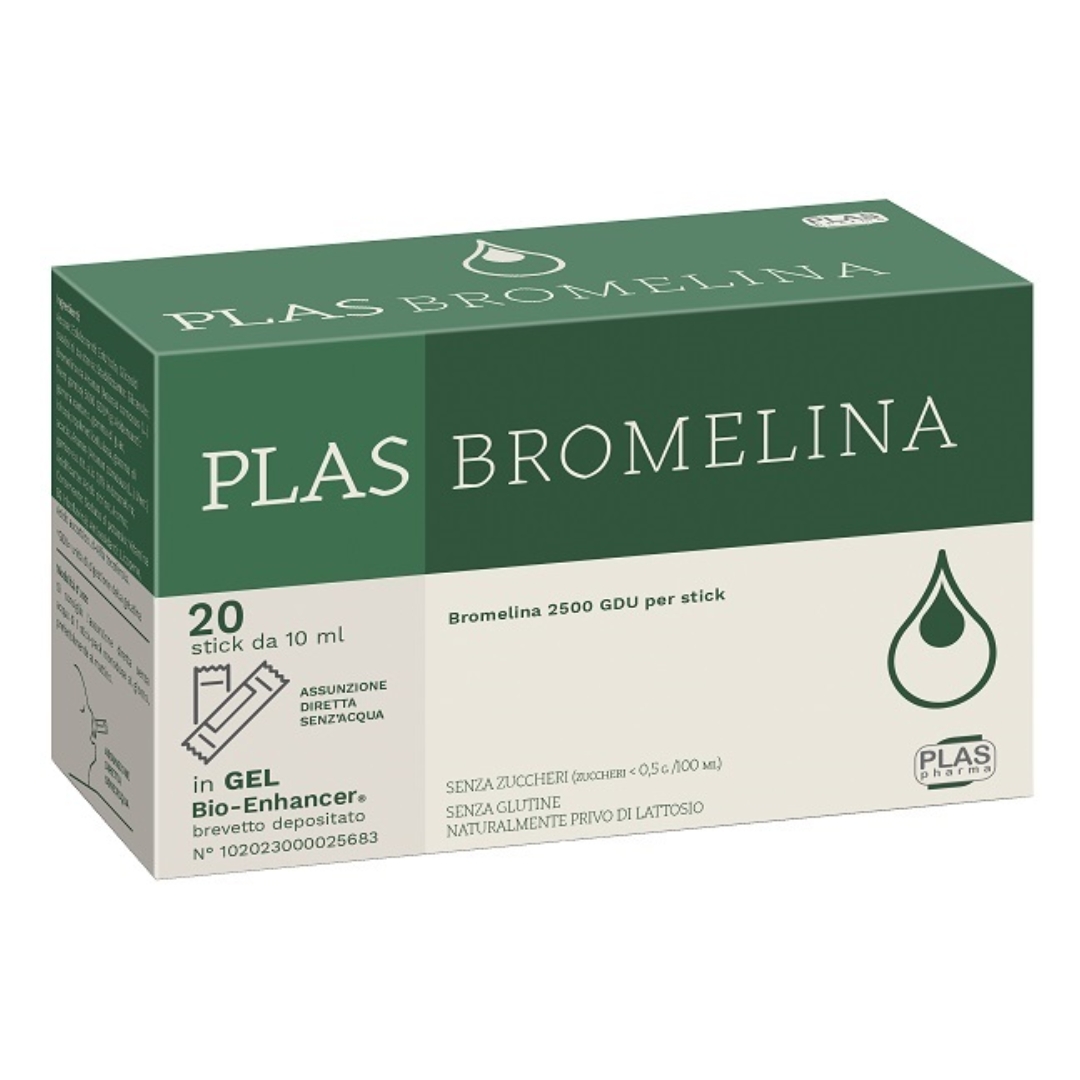 Plas Bromelina Integratore Drenante 20 Stick Pack