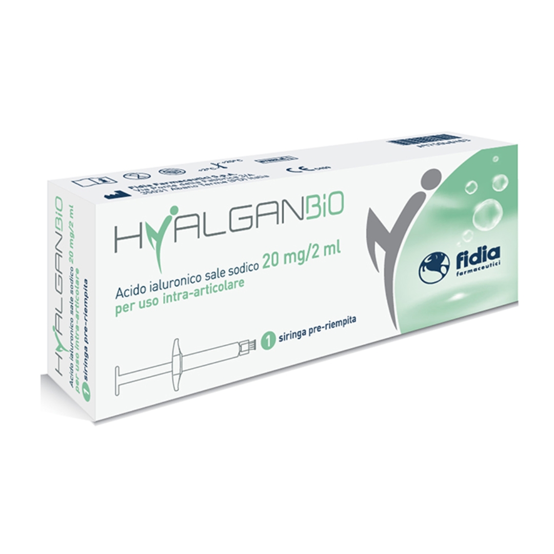 Hyalganbio Acido Ialuronico 20mg Siringa Intra-articolare Per Dolori Articolari 2ml