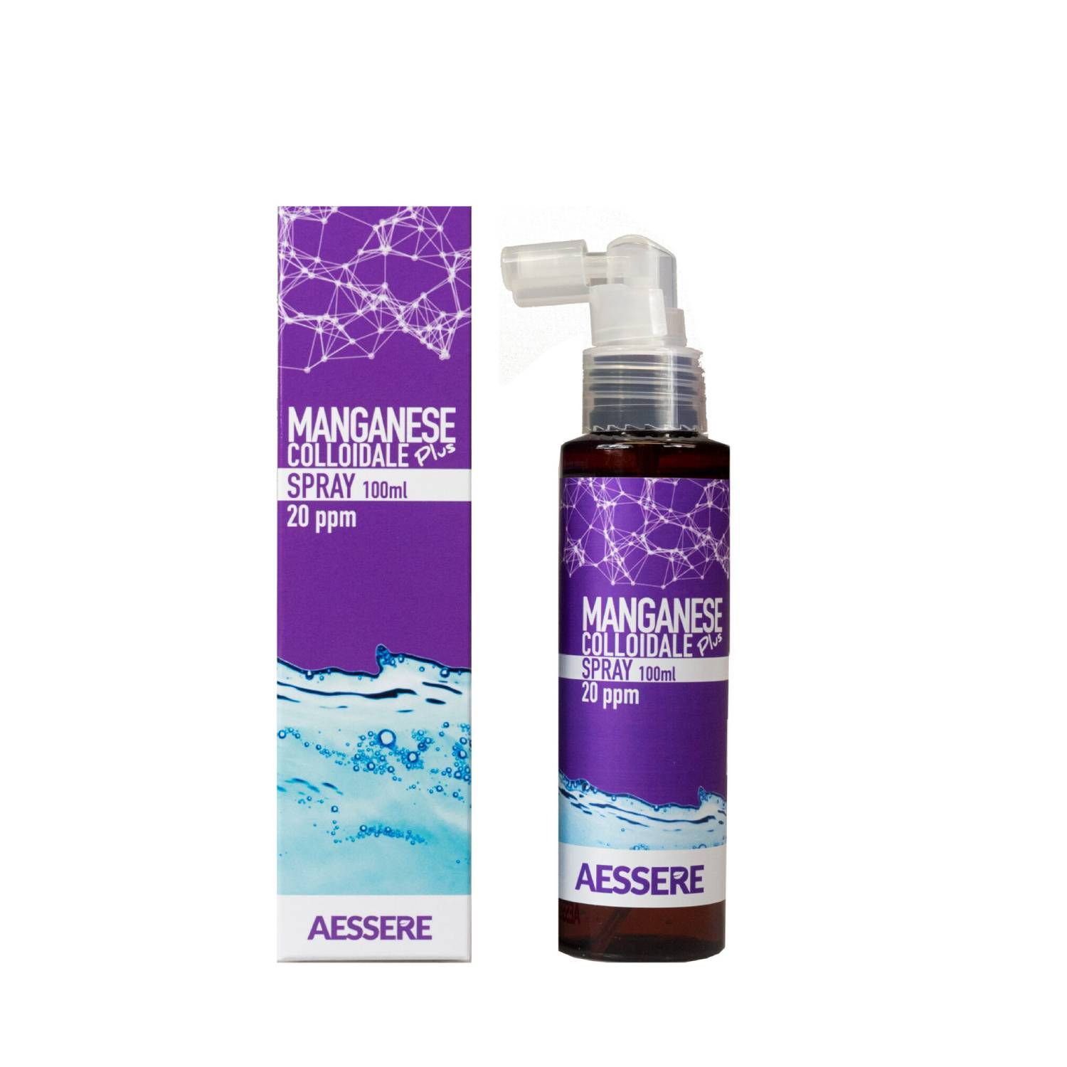 Aessere Manganese Colloidale Plus Spray 20ppm 100ml