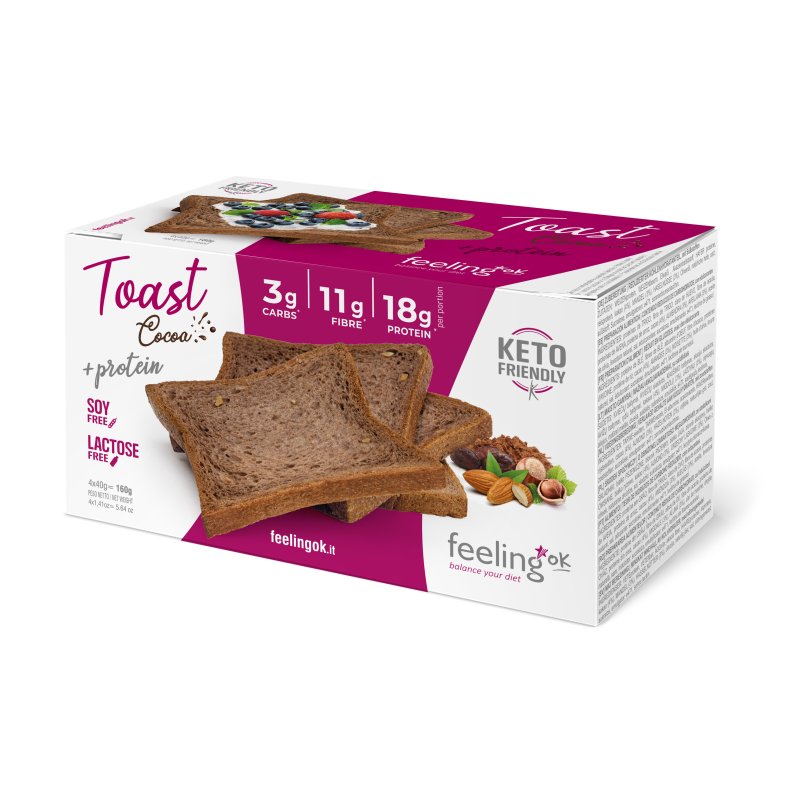 Feeling Ok Toast Fette Biscottate Gusto Gusto Cacao 2x80g