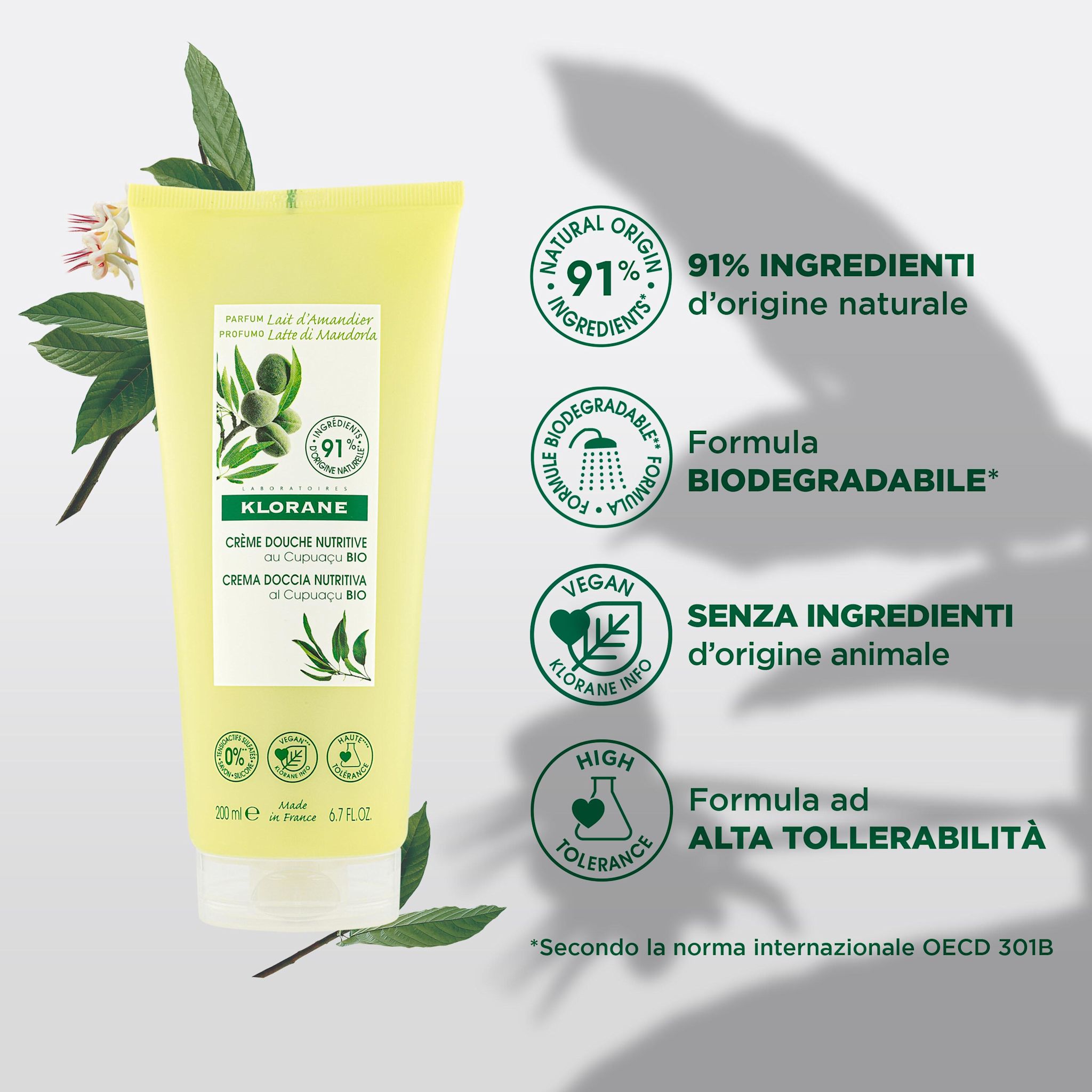 image - 981391170 - KLORANE CREMA DOCCIA LATTE DI MANDORLA 200 ML - 4706492_2.jpg