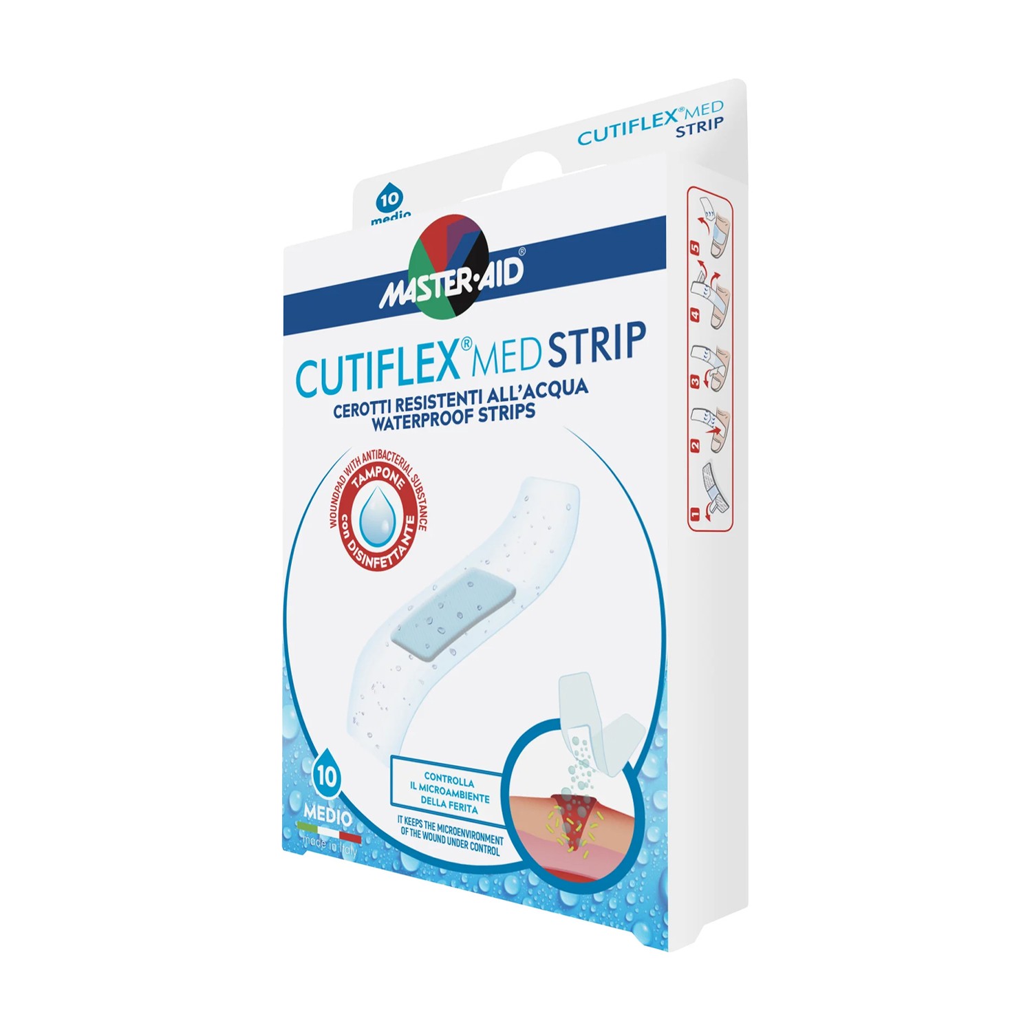 image - 900470840 - Cerotti strip trasparenti impermeabili con supporto in poliuretano, ideali per proteggere piccole ferite e abrasioni da acqua e agenti esterni. - 7831662_2.jpg