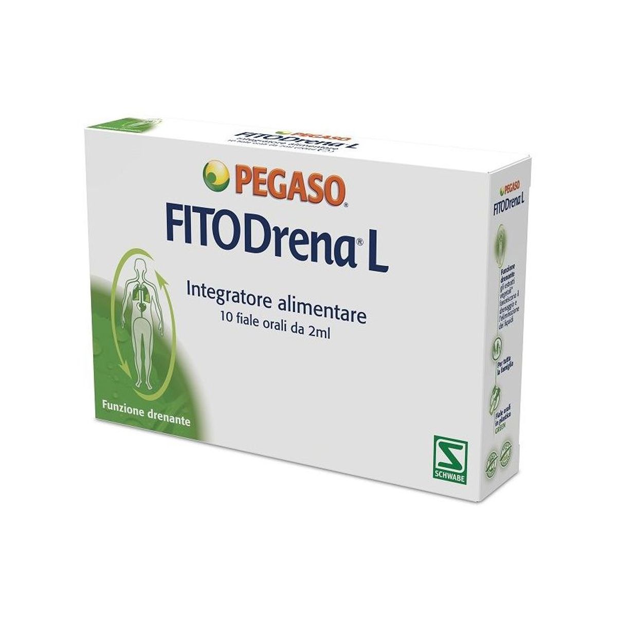 Pegaso Fitodrena L 10 Integratore Ritenzione Idrica Fiale 2ml