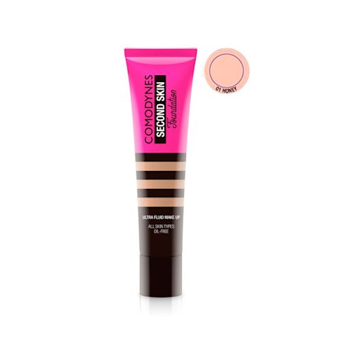 976295030 - Comodynes Fondotinta Second Skin Foundation 01 Honey 30ml - 4733392_2.jpg