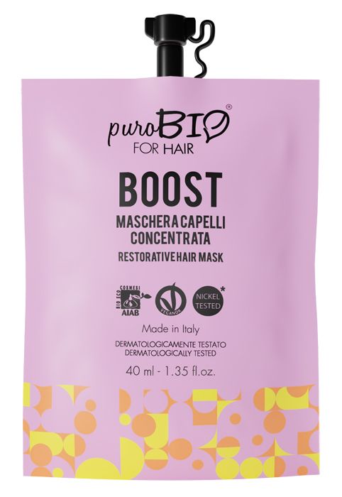 Purobio For Hair Maschera Capelli Concentrata Boost 40ml