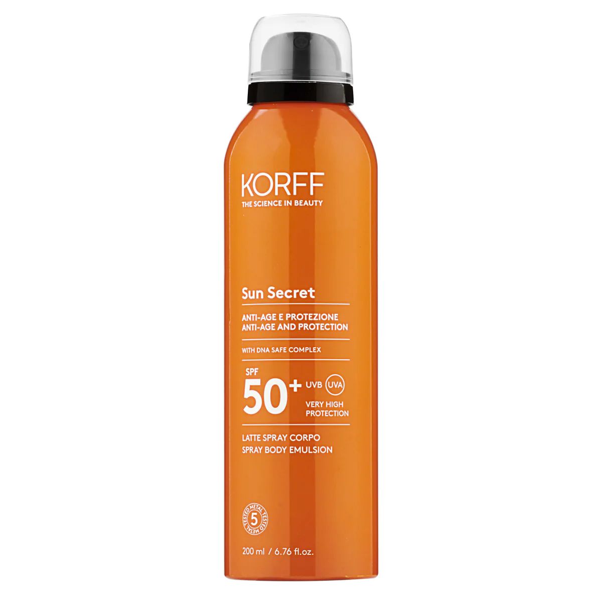 Korff Sun Secret Latte Spray Corpo SPF 50+ 200ml