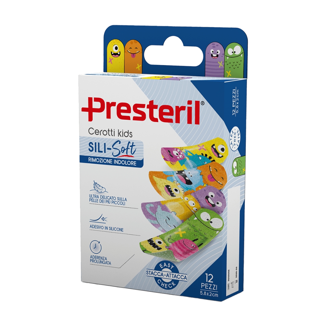 987866492 - CEROTTO PRESTERIL SILI-SOFT KIDS 5,8X2 CM 12 PEZZI - 0006748_1.jpg