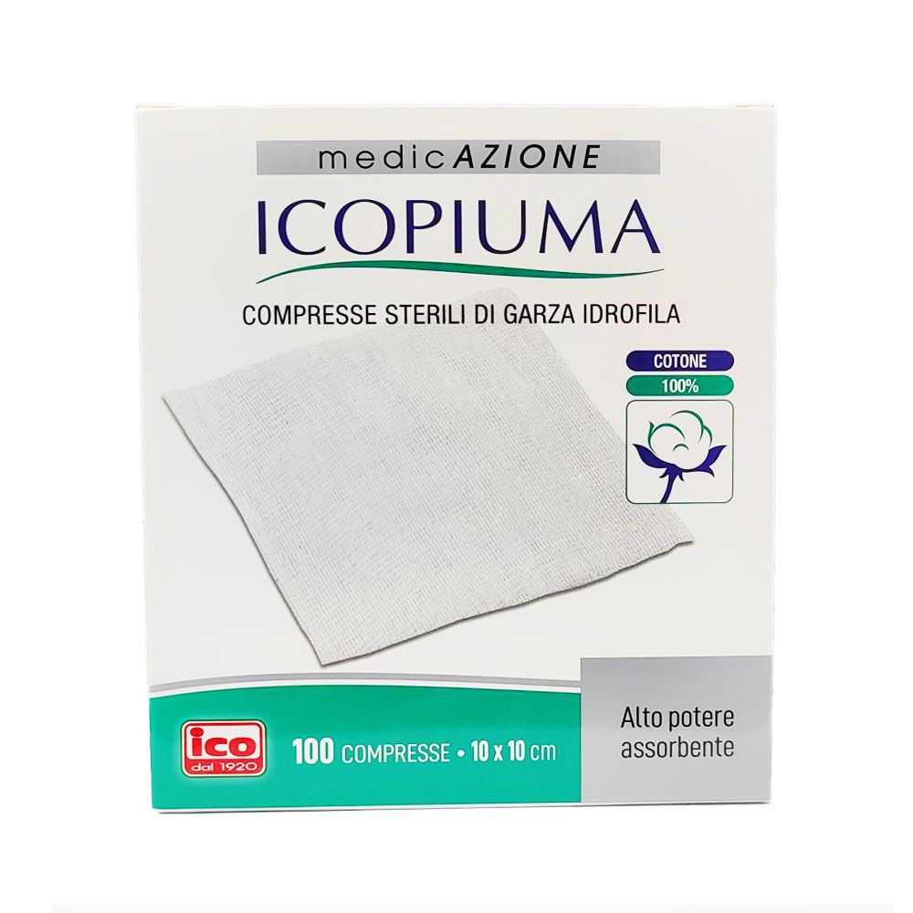 Icopiuma Garza Sterile 10x10cm 100 Pezzi