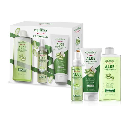 985495959 - EQUILIBRA CORPO KIT ALOE 1 ALOE DERMO BAGNO IDRATANTE DELICATO 400 ML + 1 ALOE ACQUA CORPO PROFUMATA 100 ML + 1 ALOE CREMA CORPO FLUIDA LENITIVA 200 ML - 4753821_1.jpg