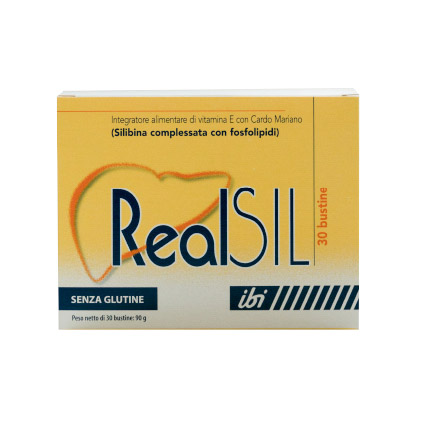 Realsil 30 Bustine Integratore Anti ossidante Disitossicante Del Fegato Con Vitamina E E Cardo Mariano