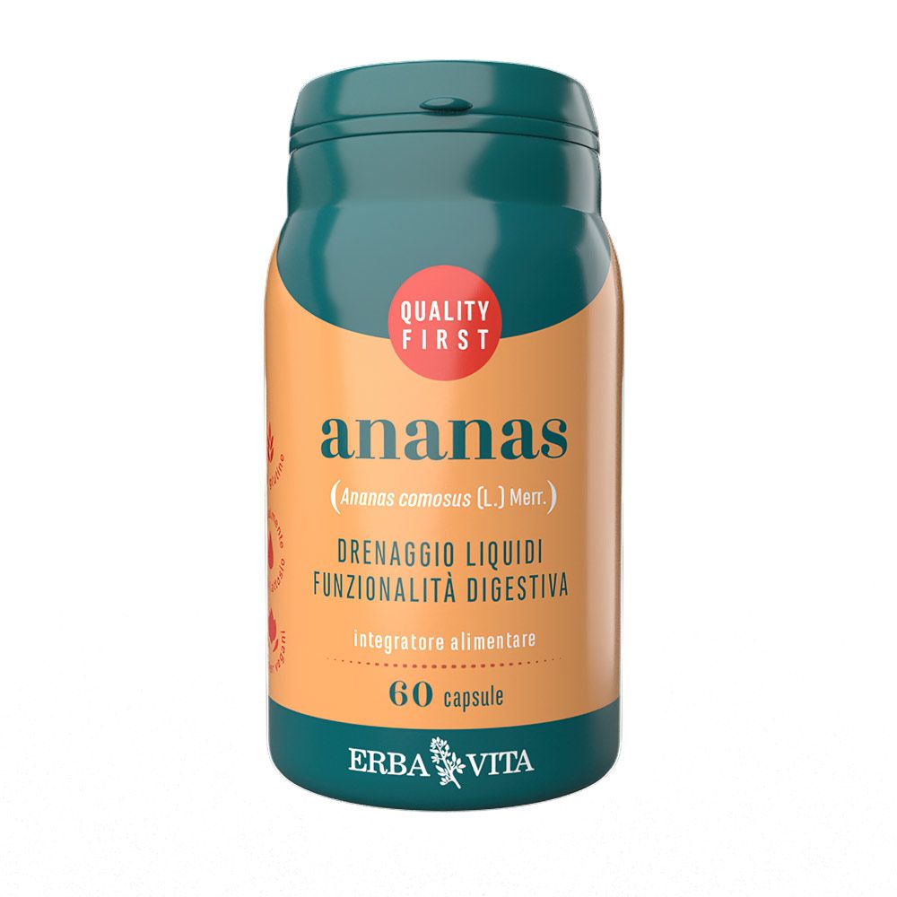 Erba Vita Ananas Integratore Drenante 60 Capsule