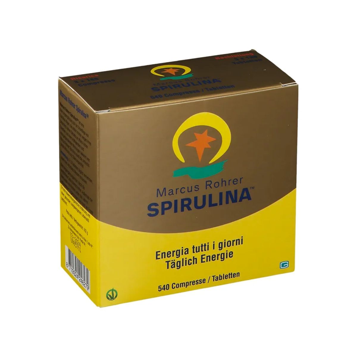 Spirulina Marcus Rohrer Integratore multivitamine 540 Compresse