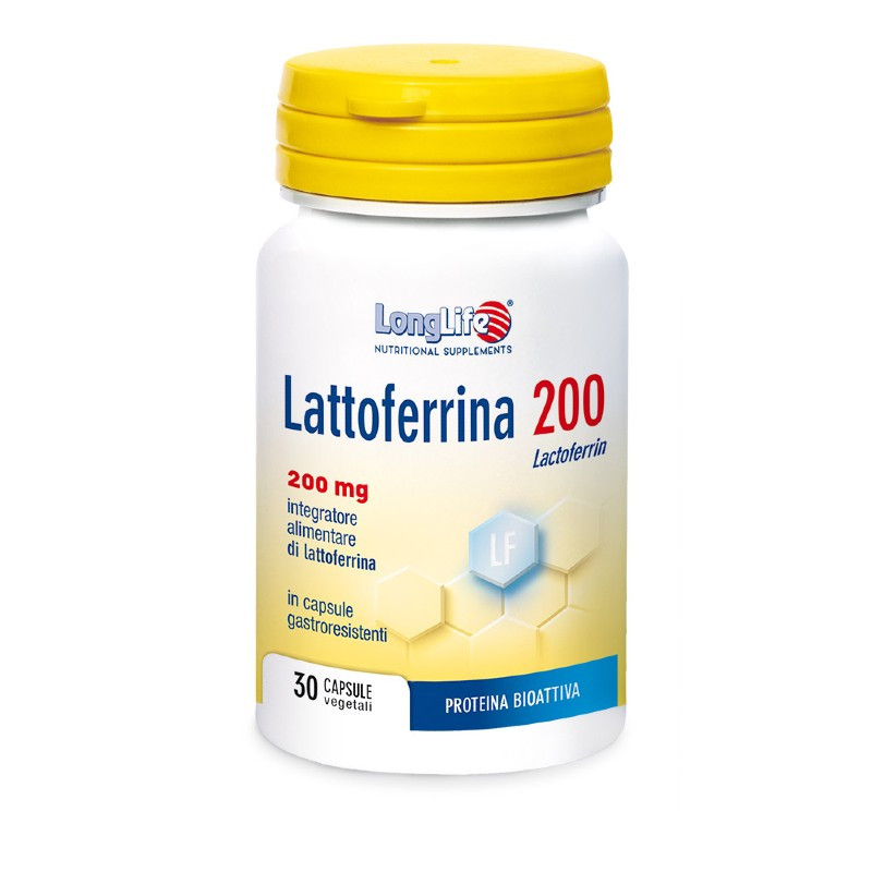 Longlife Lattoferrina 200 30 Capsule Gastroresistenti