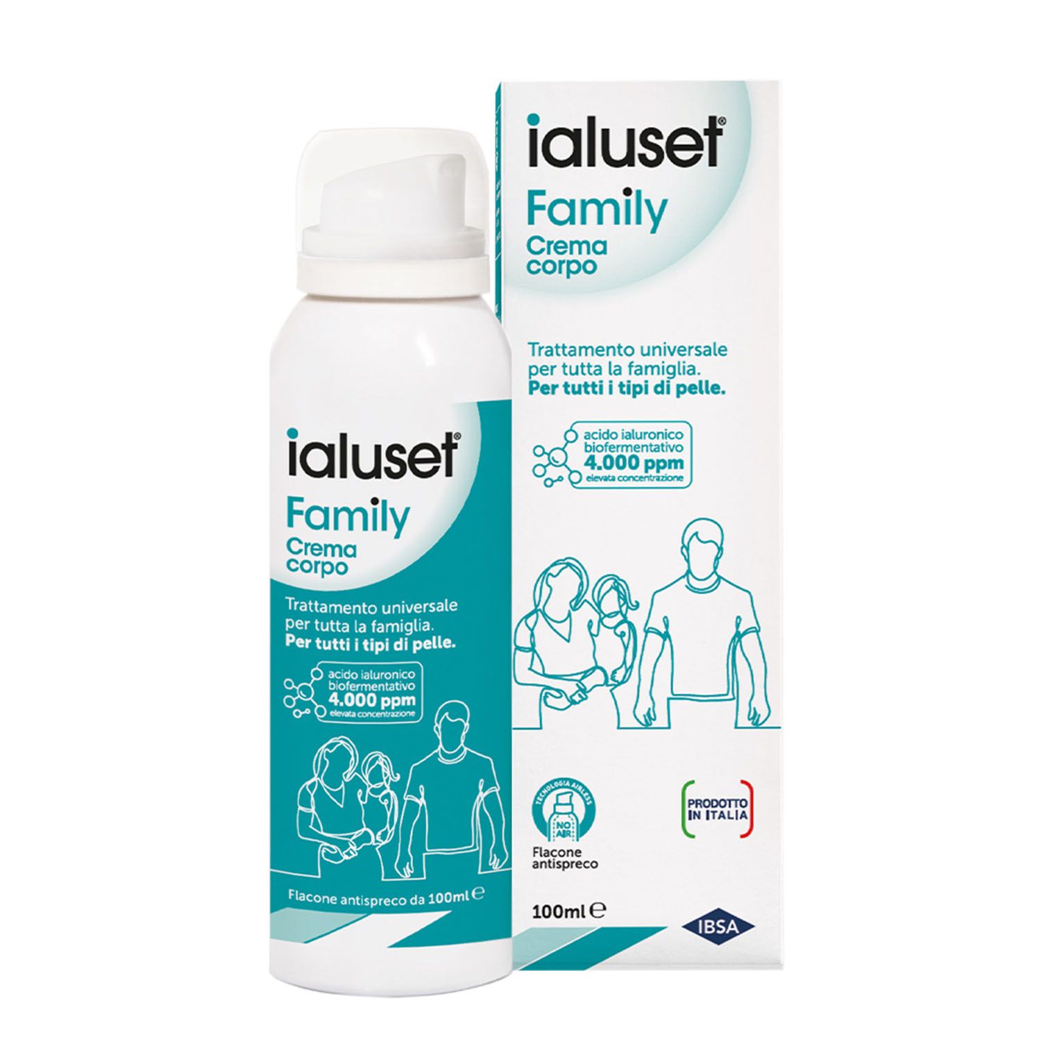 Ialuset Family Crema Corpo Acido Ialuronico 100ml