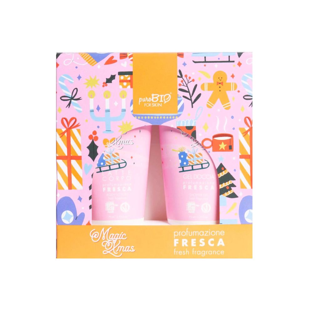 940531510 - Purobio For Skin Kit Gel Doccia e Latte Corpo Fragranza Fresca 75ml - 4724997_1.jpg