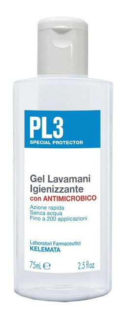 Kelemata Pl3 Gel Mani Igienizzante Antimicrobico 75ml