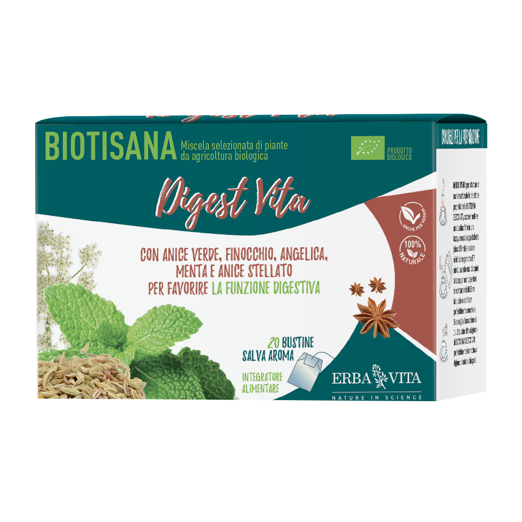 Erba Vita Biotisana Digest Vita Tisana Digestiva 20 Bustine