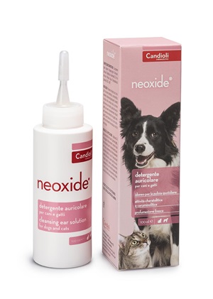 Neoxide Detergente Auricolare Cani E Gatti Con Cannula Anatomica E Atraumatica Flacone 100ml