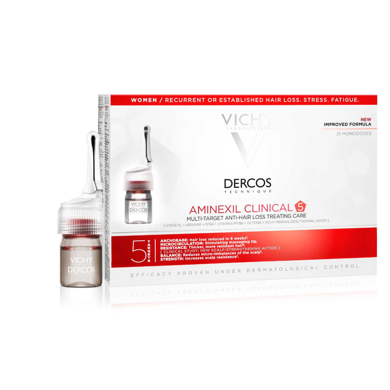 Vichy Dercos Aminexil Trattamento rinforzante Donna 21 Fiale Da 6ml