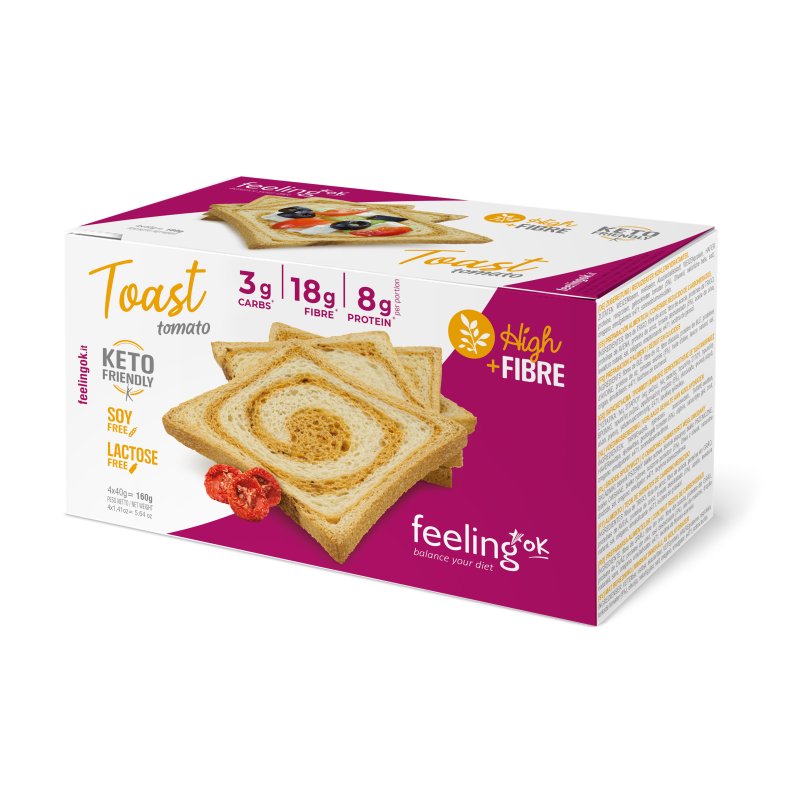 Feeling Ok Toast Fette Biscottate Gusto Pomodoro 2x80g