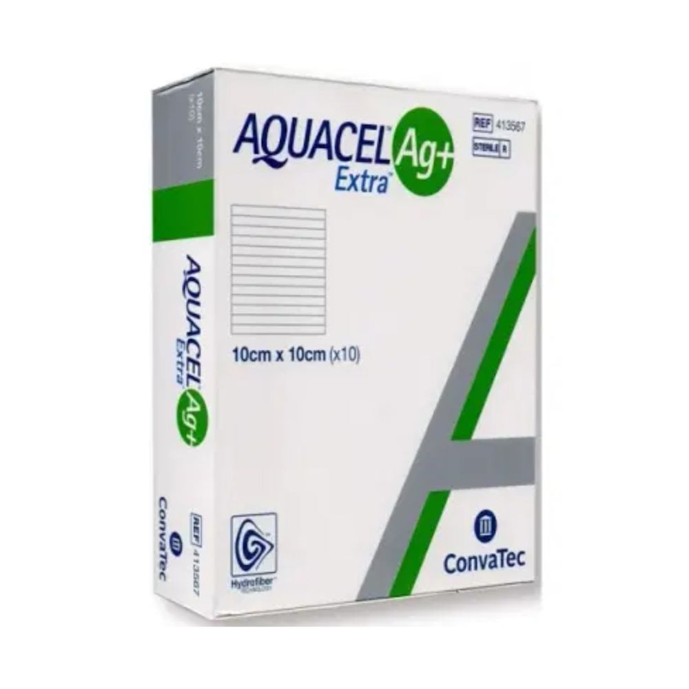 image - 925336428 - MEDICAZIONE IN HYDROFIBER E IONI ARGENTO INTESSUTA IN LYOCELL AQUACEL AG + EXTRA 10X10CM 10 PEZZI - 0006769_2.jpg