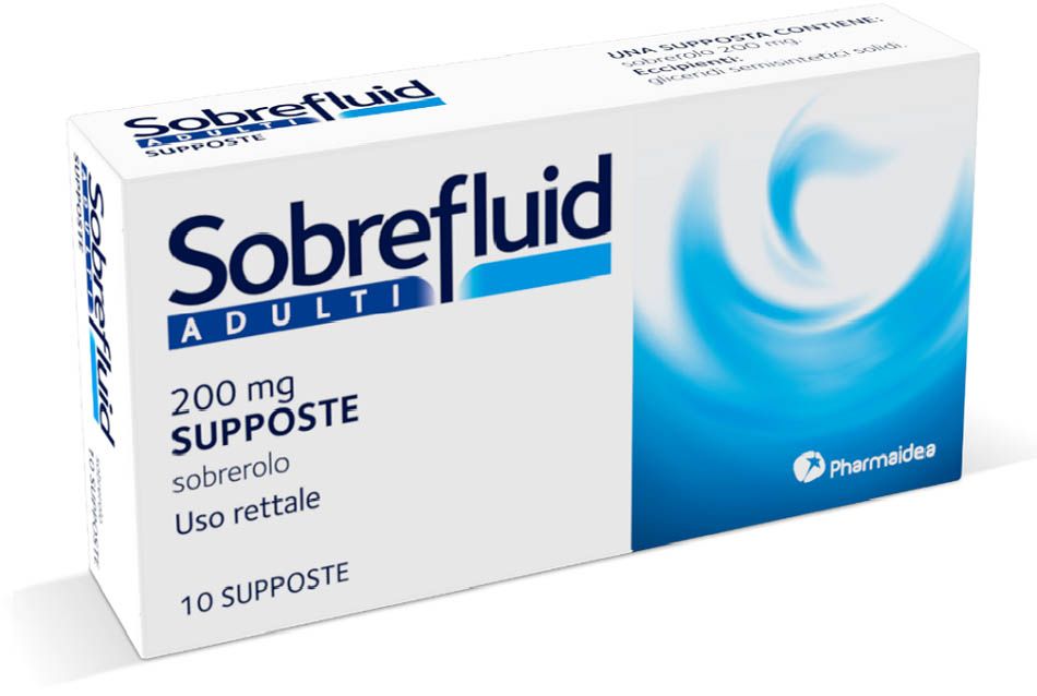 Sobrefluid per Adulti 200mg 10 Supposte