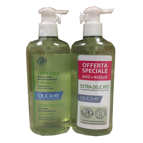image - 982893265 - DUCRAY EXTRA DELICATO SHAMPOO DERMOPROTETTIVO 2X400 ML PROMO - 4708981_2.jpg