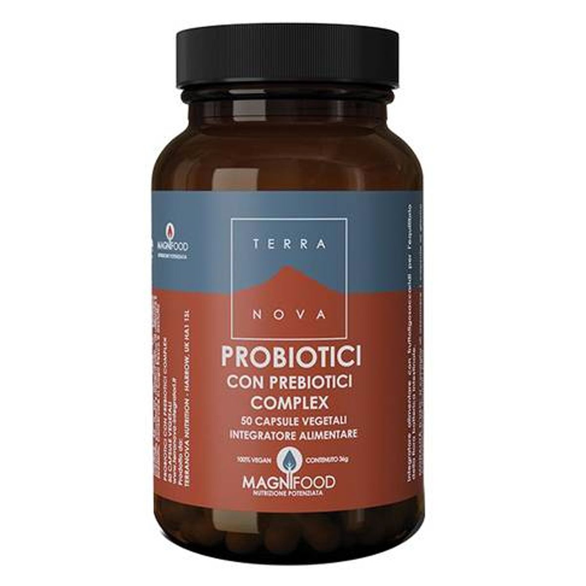 Terranova Probiotici Integratore Gastrointestinale 50 Capsule