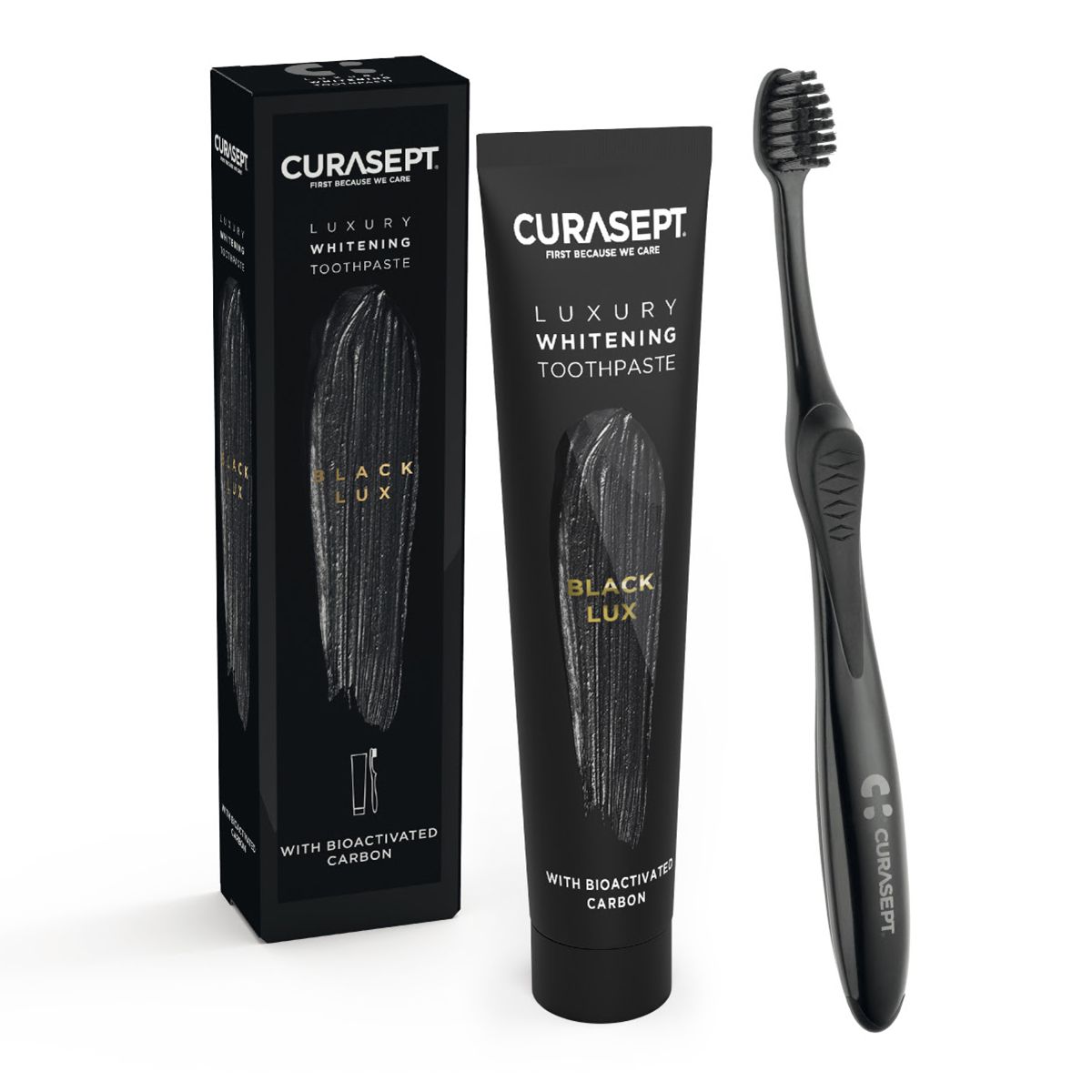 Curasept Black Lux Dentifricio + Spazzolino