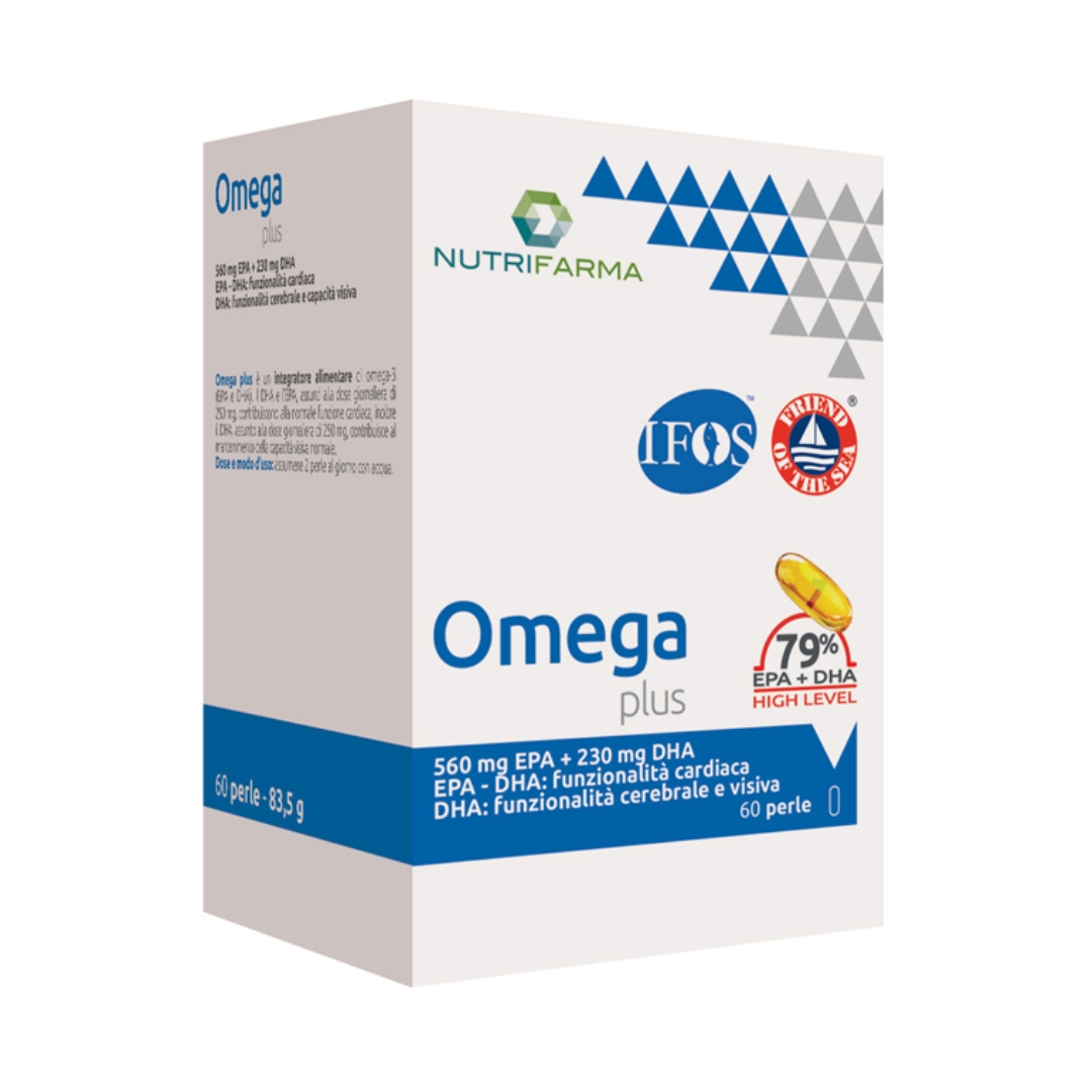 Nutrifarma Omega Plus 79% Integratore Benessere Cardiovascolare E Visivo 60 Perle