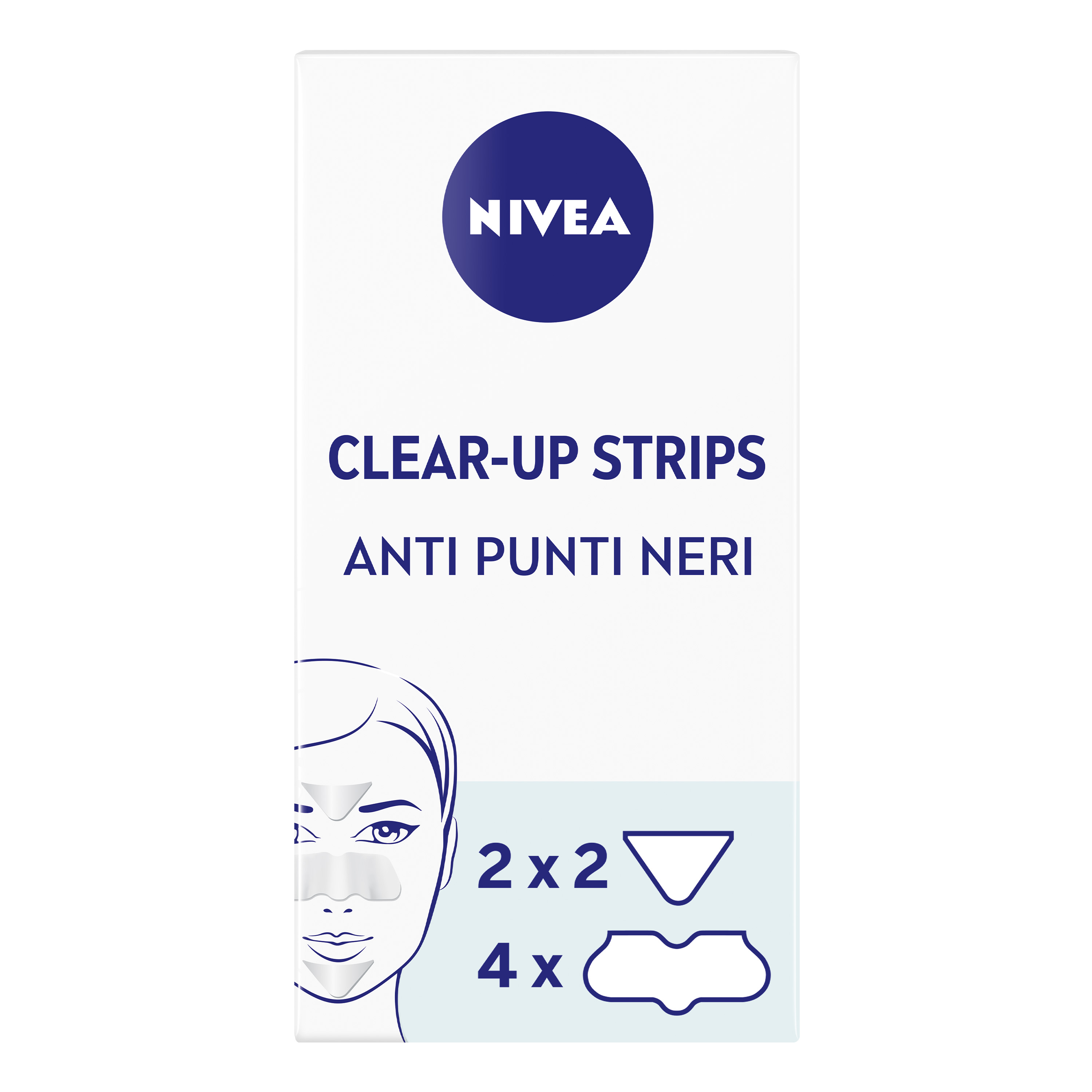 Nivea Clear-up Strip Zona T Anti Punti Neri 6 Cerotti