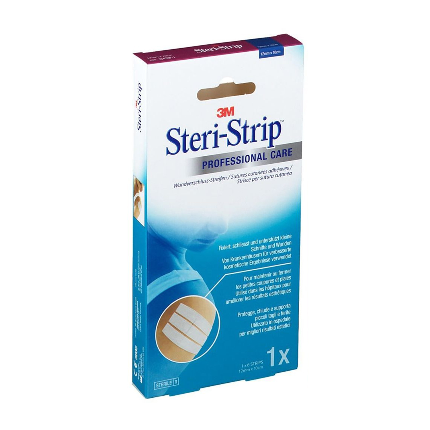 image - 930048602 - Suture cutanee adesive per piccole ferite e tagli, sterili e traspiranti, con buona tenuta e colore bianco; rinforzate per tenere uniti i margini delle ferite. - 7882710_2.jpg