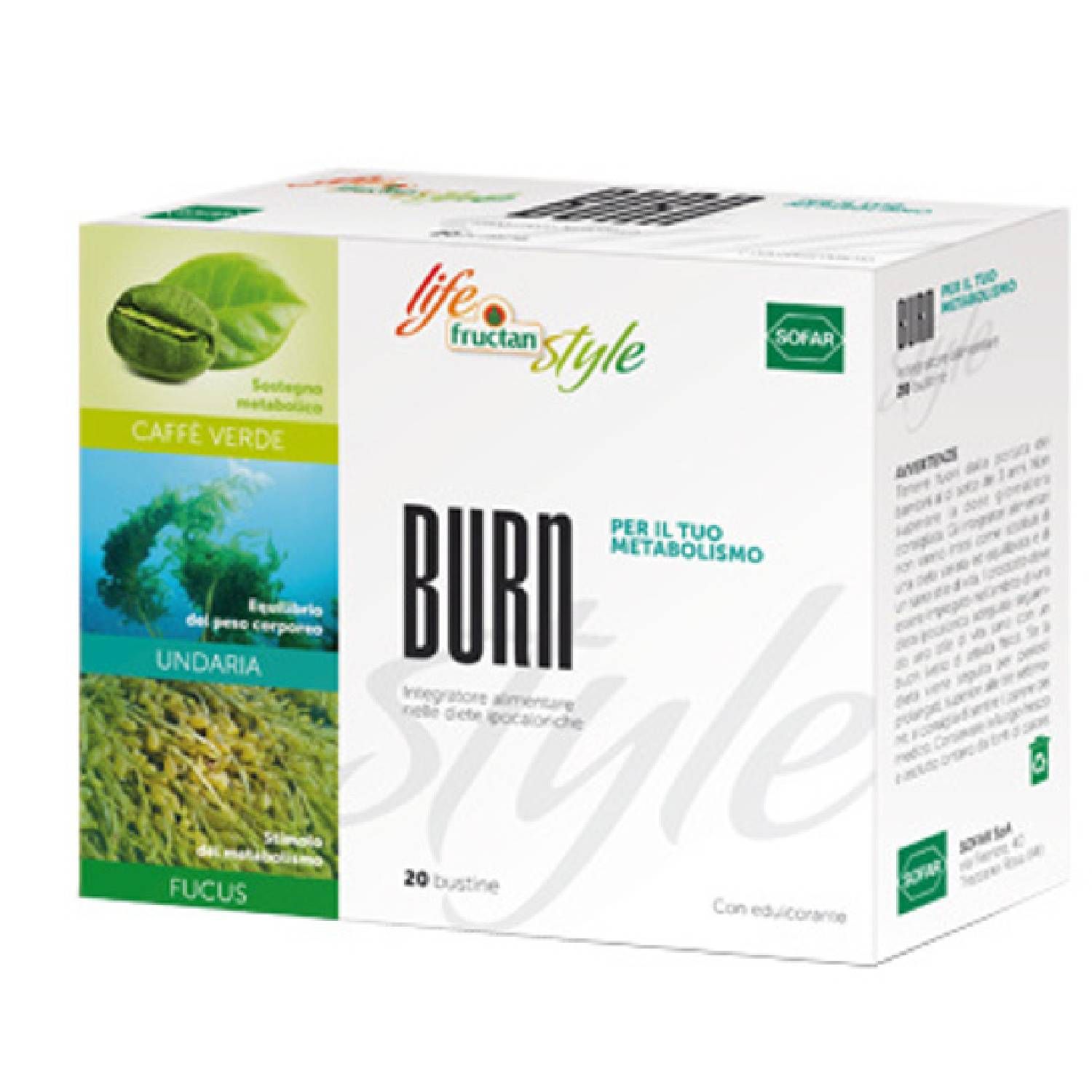 Fructan Burn Integratore Per Il Metabolismo 20 Bustine