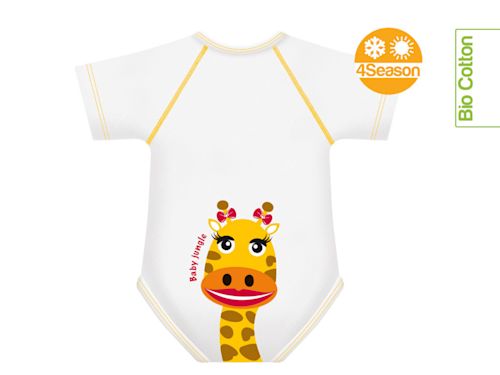 982737013 - J-Bimbi 0-36 Mesi Cotone Bio 4Season Baby jungle Giraffa Body neonato 1 pezzo - 4738934_1.jpg