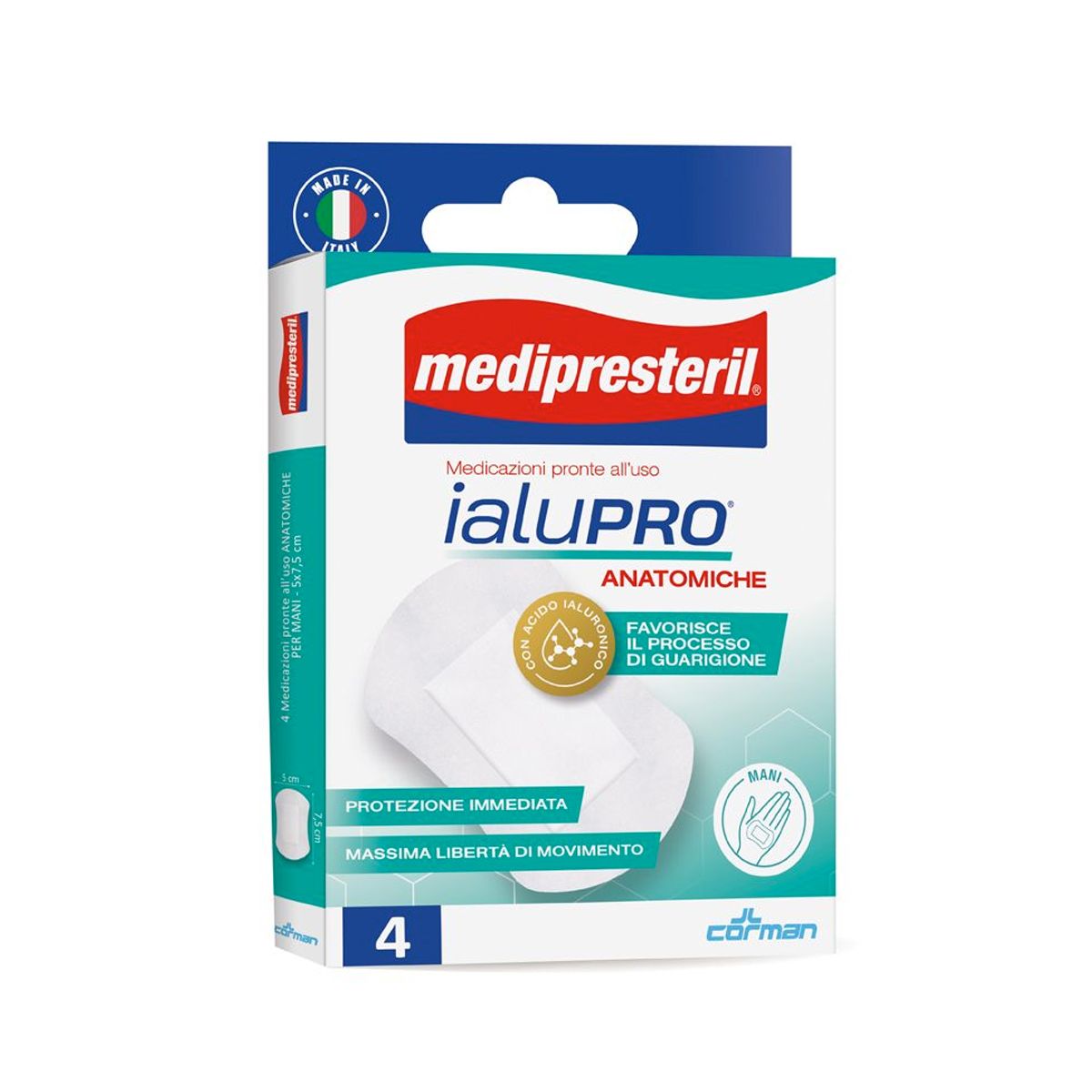 Medipresteril Ialupro Mani Cerotto Classico 5x7,5 Cm 4 Pezzi