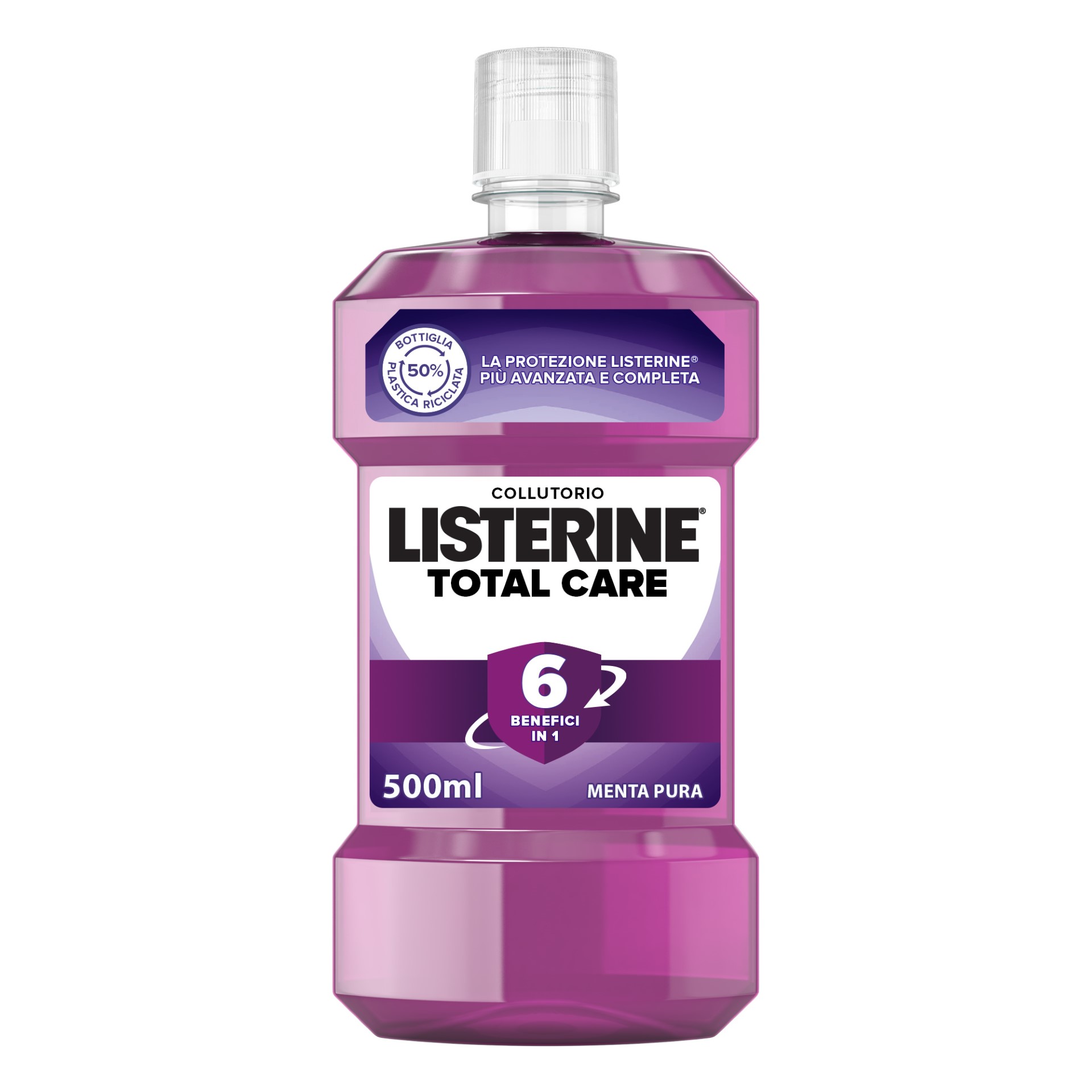 Listerine Colluttorio Total Care Menta Pura 500ml