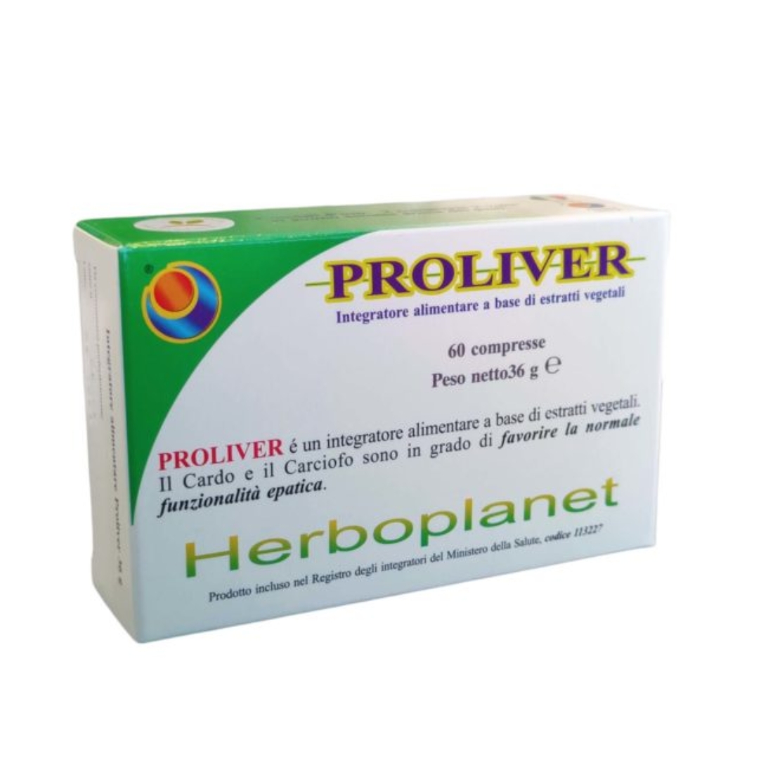 Herboplanet Proliver Integratore Depurativo Fegato E Digestione 60 Compresse