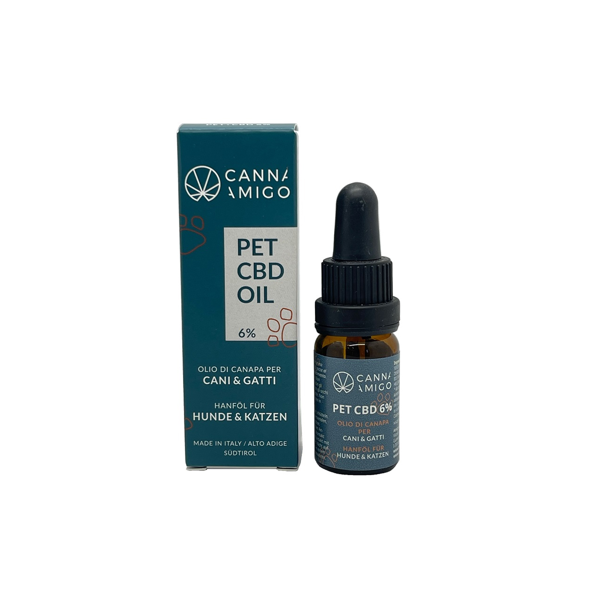 Cannamigo Pet Cbd Oil Olio Canapa Cani E Gatti 10ml